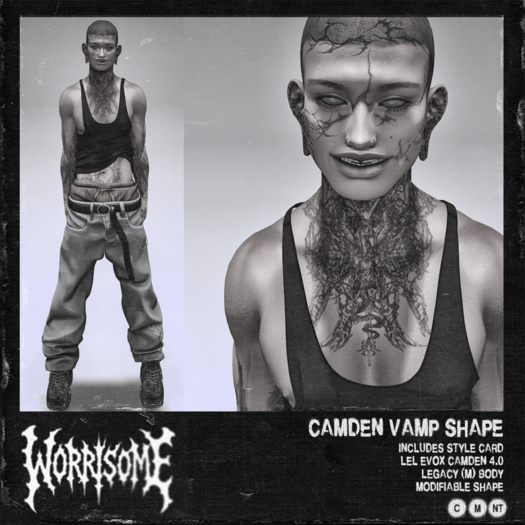 Second Life Marketplace - ⁘ Camden Vamp Shape - LeL EvoX Camden 4.0